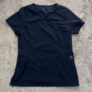 Black Infinity scrub top size MEDIUM